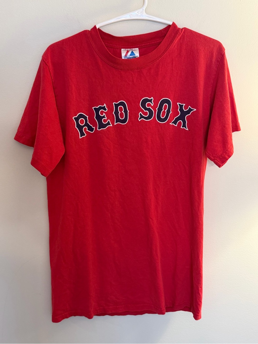Boston Red Sox David Ortiz 34 Big Papi MLB Baseball Majestic Red T-Shirt Men’s M